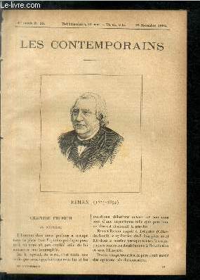 RENAN (1823-1892) LES CONTEMPORAINS N10