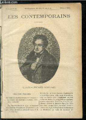 CHATEAUBRIAND (1768-1848). LES CONTEMPORAINS N24