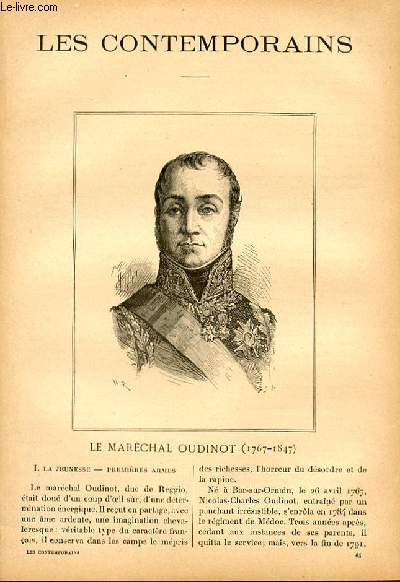 Le marchal Oudinot (1767-1847). LES CONTEMPORAINS N64