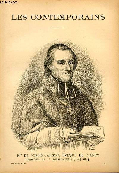 MGR DE FORBIN-JANSON, vque de Nancy, fondateur de la Sainte-Enfance (1785-1844). LES CONTEMPORAINS N84