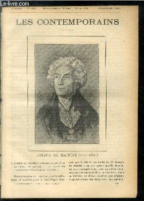Joseph de Maistre (1751-1821). LES CONTEMPORAINS N160