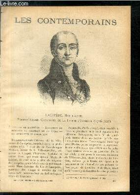 Lacpde, naturaliste, premier grand chancelier de la Lgion d'Honneur (1756-1825). LES CONTEMPORAINS N 455
