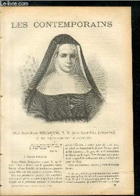 Mlle Anne-Marie Bergunion, T.R. Mre Saint-Paul (1804-1863). et les soeurs aveugles de Saint-Paul. LES CONTEMPORAINS N 638