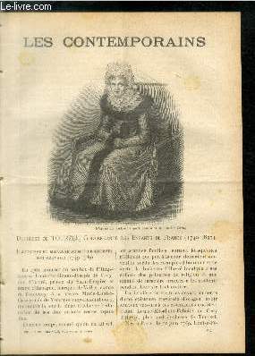 Duchesse de Tourzel, gouvernante des enfants de France (1749-1832). LES CONTEMPORAINS N 647