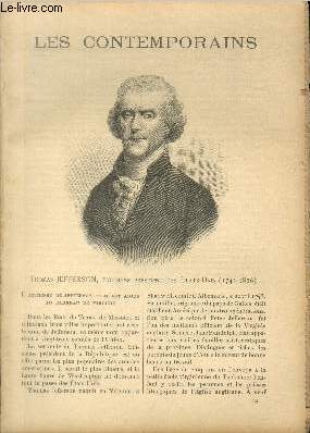 Thomas Jefferson, troisime prsident des Etats-Unis (1743-1826). LES CONTEMPORAINS N 704