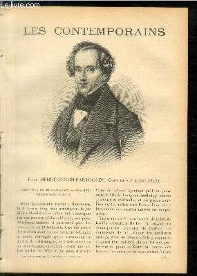 Flix Mendelssohn-Bartholdy, compositeur (1809-1847). LES CONTEMPORAINS N 728
