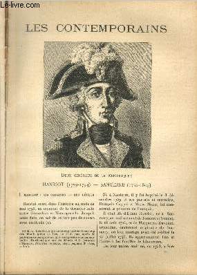 Deux gnraux de la Rpublique : Hanriot (1759-1794) - Santerre (1752-1809). LES CONTEMPORAINS N 769