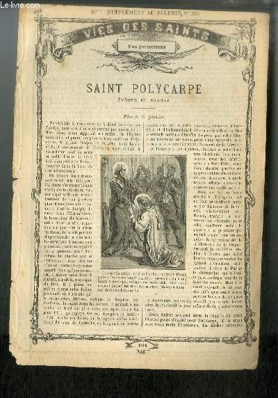 Vies des Saints n 101 - Saint Polycarpe, vque et martyr - fte le 26 janvier
