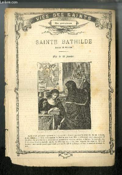 Vies des Saints n 102 - Sainte Bathilde, reine de France, fte le 26 janvier/30 janvier