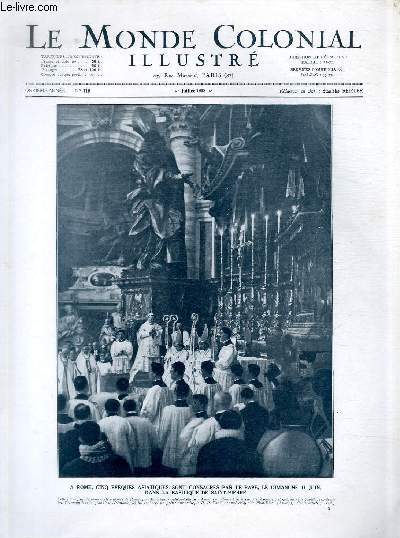 Le monde colonial illustr n 119 - A Rome, cinq vques asiatiques sont consacrs par le Pape, le dimanche 11 juin, dans la basilique de St Pierre.