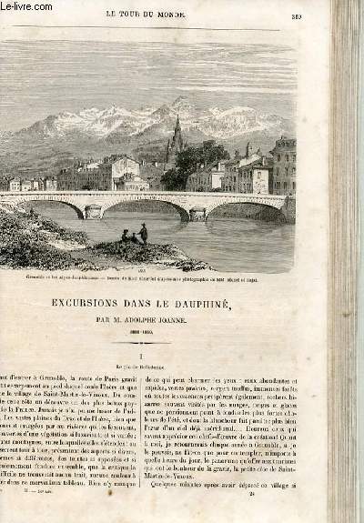 Le tour du monde - nouveau journal des voyages - livraison n050, 51 et 52 - Excursions dans le Dauphin (1850-1860).