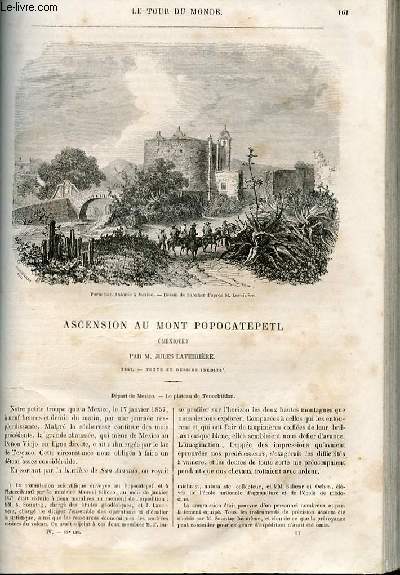 Le tour du monde - nouveau journal des voyages - livraison n089 - Ascension au Mont Popocatepetl (Mexique ) par Jules Laveirire (1857).