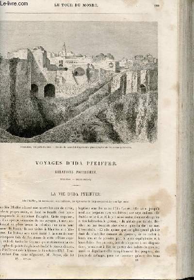 Le tour du monde - nouveau journal des voyages - livraison n097, 98, 99 et 100. - Voyages d'Ida Pfeiffer - relations posthumes (1842-1859).