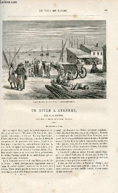 Le tour du monde - nouveau journal des voyages - livraison n108 et 109 - un hiver  Athnes par A. Proust (1857-1858).