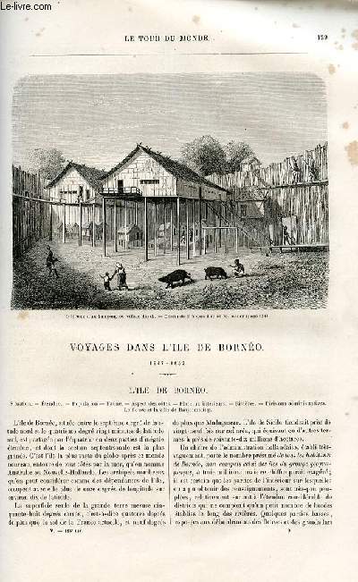 Le tour du monde - nouveau journal des voyages - livraison n113, 114 et 115 - Voyage sur la rivire Kahayan, par le DR A. L. M. Schwaner - voyage dans l'le de Borno par I. Pfeiffer