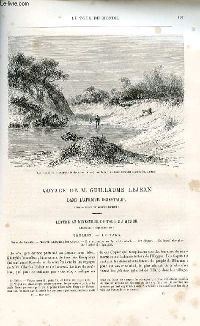 Le tour du monde - nouveau journal des voyages - livraison n116 - Voyage de guillaume Lejean dans l'Afrique orientale (1860).