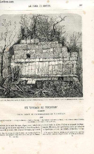 Le tour du monde - nouveau journal des voyages - livraison n126 - un voyage au Yucatan (Mexique) 1860.
