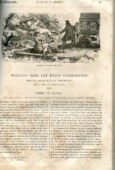 Le tour du monde - nouveau journal des voyages - livraison n139 - Voyage dans les tats scandinaves , texte et dessins de ST-Blaize (1856).
