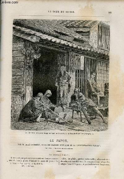 Le tour du monde - nouveau journal des voyages - livraison n359,360 et 361 - Le Japon par Aim Humbert, ministre plnipotentiaire de la Confdration Suisse (1863-1864).
