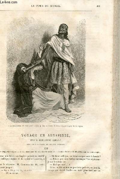 Le tour du monde - nouveau journal des voyages - livraison n388,389 et 390 - voyage en Abyssinie par Guillaume Lejean (1862-1863).