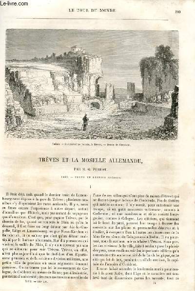 Le tour du monde - nouveau journal des voyages - livraison n431 - Trves et la Moselle allemande par G. Perrot (1867).