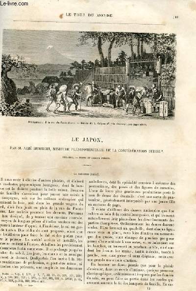 Le tour du monde - nouveau journal des voyages - livraison n508 et 509 - Le Japon par Aim Humbert, ministre plenipotentiaire de al confdration suisse (1863-1864).