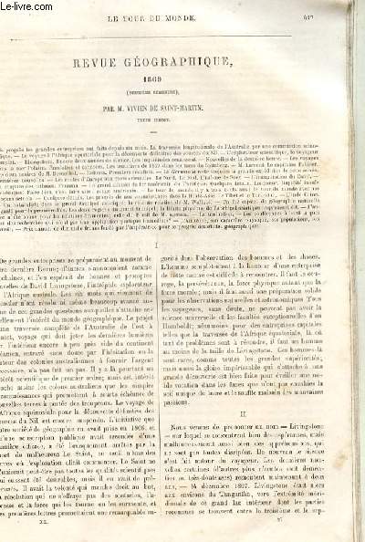 Le tour du monde - nouveau journal des voyages - Revue gographique par Vivien de St martin - 1869 (second semestre).