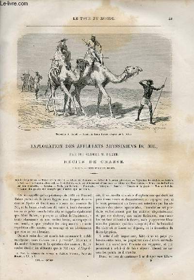 Le tour du monde - nouveau journal des voyages - livraison n530 et 531 - Exploration des affluents abyssinien du Nil par Sir Samuel W. baker, rcits de chasse (1861-1862).