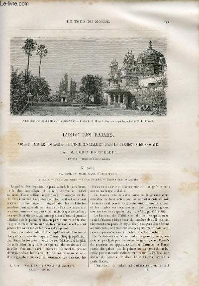 Le tour du monde - nouveau journal des voyages - livraison n585,586,587,588 et 589 - L'Inde des Rajahs - voyage dans les royaumes de l'Inde Centrale et dans la Prsidence du Bengale par Louis Rousselet (1864-1868).