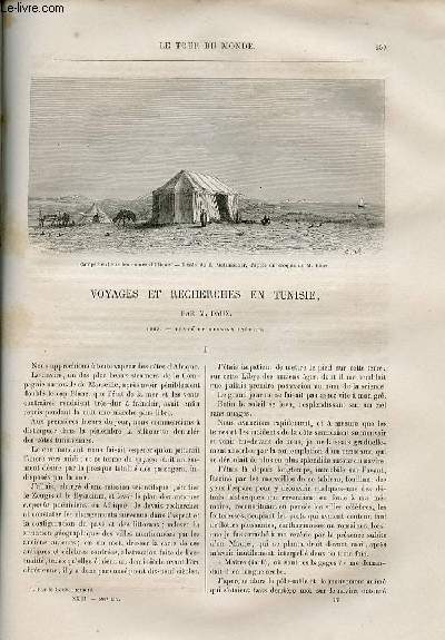 Le tour du monde - nouveau journal des voyages - livraison n590 - Voyages et recherches en Tunisie par Daux (1868).