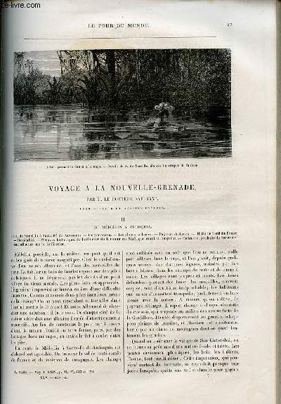 Le tour du monde - nouveau journal des voyages - livraison n632,633 et 634 - Voyage  la Nouvelle Grenade par le docteur Saffray (1869).