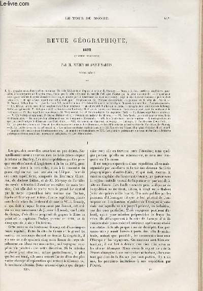 Le tour du monde - nouveau journal des voyages - Revue gographique 1873 (premier semestre) par Vivien de St MArtin.