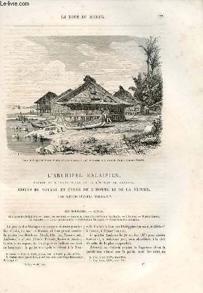 Le tour du monde - nouveau journal des voyages - livraison n663 et 664 - L'archipel Malaisien,patrie de l'orang-outan et d el'oiseau de paradis. Rcits de voyage et tude de l'homme de la nature par Alfred Russel Wallace.