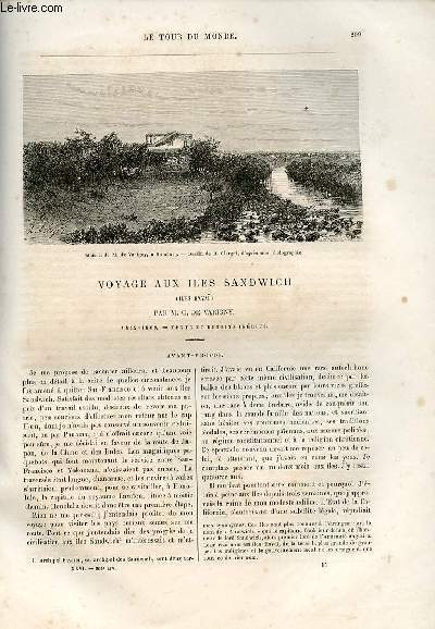 Le tour du monde - nouveau journal des voyages - livraison n665,666,667 et 668 - Voyage aux les Sandwich (les Hawa) par C. de Varigny (1855-1869).