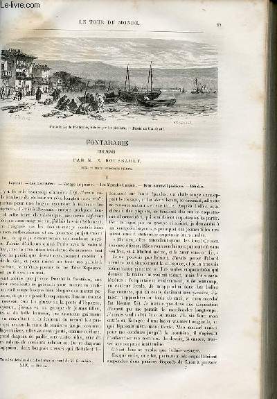 Le tour du monde - nouveau journal des voyages - livraison n736 - Fontarabie (Espagne) par E. Doussault (1873).