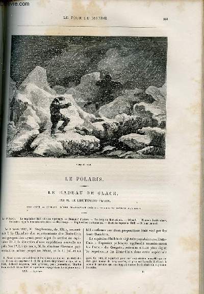 Le tour du monde - nouveau journal des voyages - livraison n766,767 et 768 - Le polaris-le radeau de glace par le lieutenant Tyson (1870-1873), dessins de Riou.