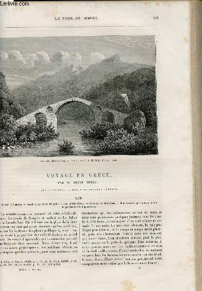 Le tour du monde - nouveau journal des voyages - livraisons n906,907,908 et 909 - voyage en Grce par Henri Belle (1861-1868-1874).