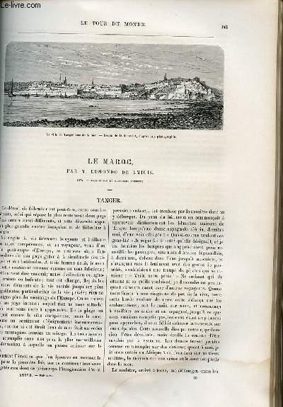 Le tour du monde - nouveau journal des voyages - livraison n948,949,950,951 et 952 - Le Maroc par Edmondo de Amicis (1875).