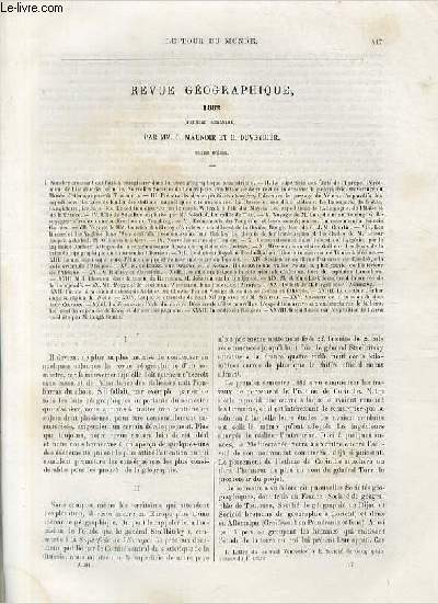 Le tour du monde - nouveau journal des voyages - revue gographique 1882 - (premier semestre) par MM. C.Maunoir et H.Duveyrier