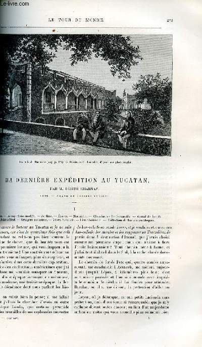 Le tour du monde - nouveau journal des voyages - livraison n1373,1374 et 1375 - Ma dernire expdition au Yucatan par Dsir Charnay (1886).