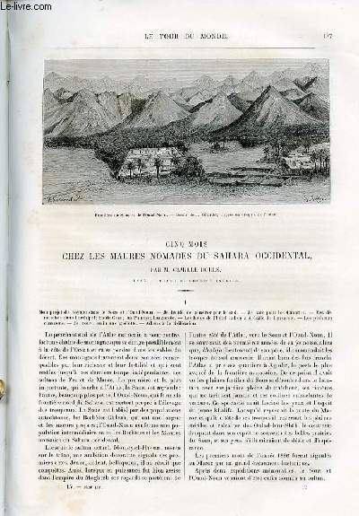 Le tour du monde - nouveau journal des voyages - livraison n1420, 1421 et 1422 - Cinq mois chez les MAures noamdes du Sahara occidental par Camille Douls (1887).