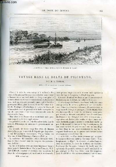 Le tour du monde - nouveau journal des voyages - livraisons n1470, 1471, 1472 et 1473 - Voyage dans le delta de Pilcomayo par A. Thouar.