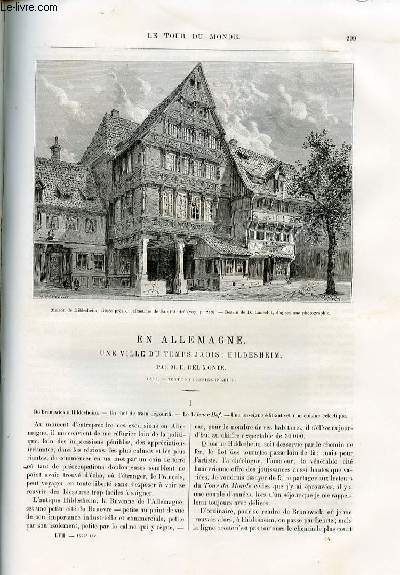 Le tour du monde - nouveau journal des voyages - livraison n1474 et 1475- En Allemagne : une ville du temps jadis: Hildesheim par E. Del Monte.