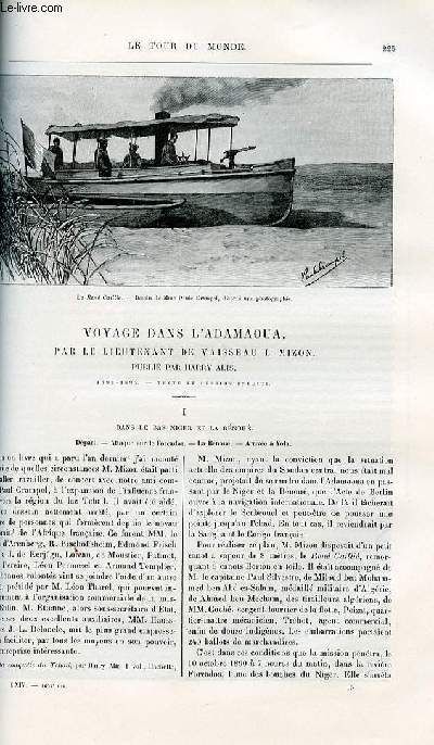 Le tour du monde - nouveau journal des voyages - livraisons n1657, 1658,1659 et 1660 - Voyage dans l'Adamoaoua par le lieutenant de vaisseau L.Mizon, publi par Harry Alis.