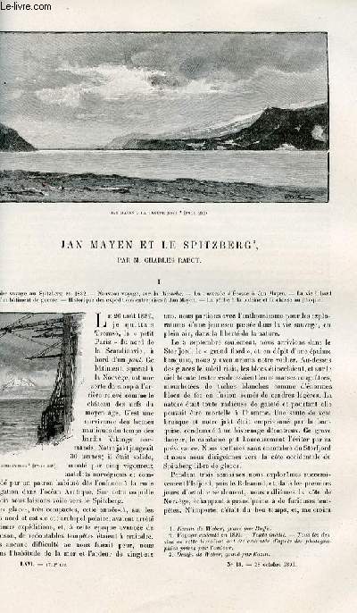 Le tour du monde - nouveau journal des voyages - livraison n1712 et 1713 - Jan Mayen et le Spitzberg par Charles Rabot.