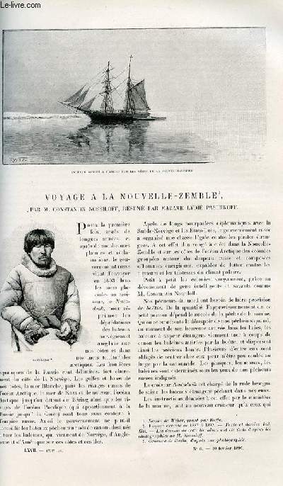 Le tour du monde - nouveau journal des voyages - livraison n1727 - Voyage  la Nouvelle Zemble par Constantin Nossiloff,rsum par Mme Lydie Paschkoff.