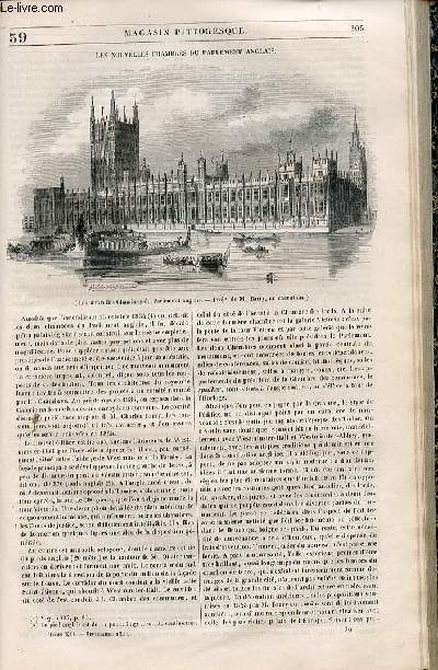 LE MAGASIN PITTORESQUE - Livraison n039 - Les nouvelles chambres du parlement anglais.
