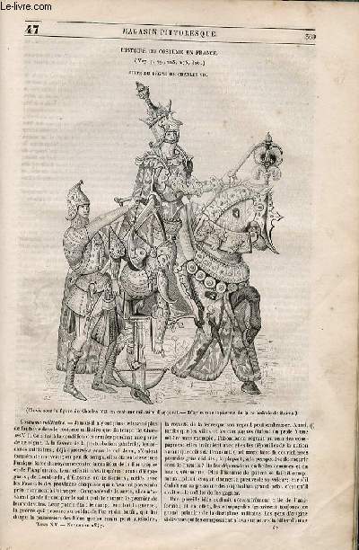 LE MAGASIN PITTORESQUE - Livraison n047 - Histoire du costume en France , suite du rgne de Charles VII.