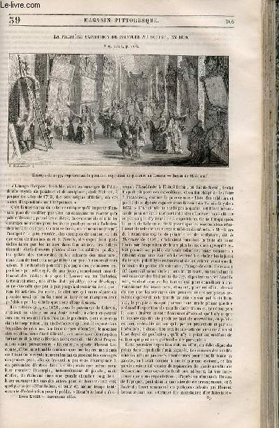 LE MAGASIN PITTORESQUE - Livraison n039 - La premire exposition de peinture au Louvre en 1699.