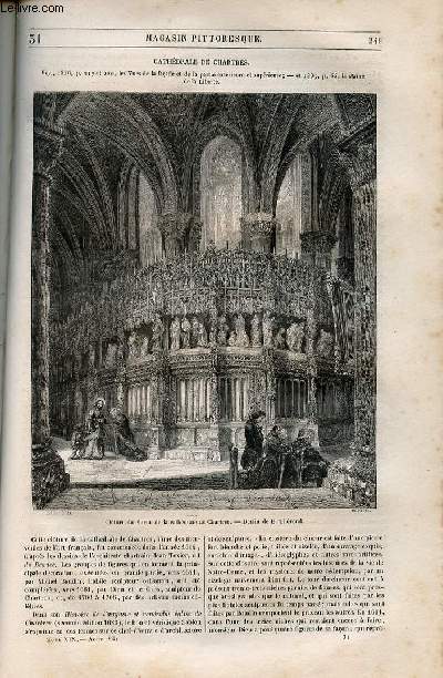 LE MAGASIN PITTORESQUE - Livraison n031 - Cathdrle de Chartres.